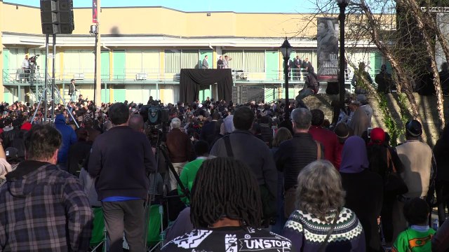 Hommage à Martin Luther King Jr sur le lieu de son assassinat