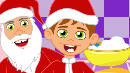 Jonhy Johny Yes Papa with Santa Claus Family