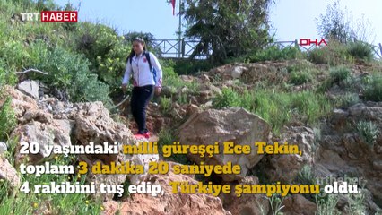 Hevesle başladığı güreşte Türkiye şampiyonu oldu