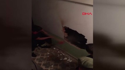 Bartın Havalandırma Boşluğuna Düştü, Duvar Kırılarak Kurtarıldı