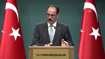 Kalın - Suriye'de insani yardımların hızlı bir şekilde artırılması - ANKARA