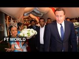 Cameron defends trip to Sri Lanka