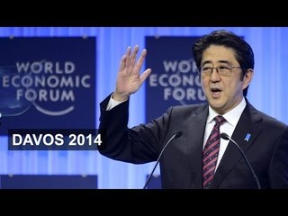 Abe comments surprise Chinese at Davos