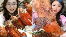 MEOGBANG BJ  COMPILATION-CHINESE FOOD-MUKBANG-Greasy Chinese Food-Beauty eat strange food-NO.115