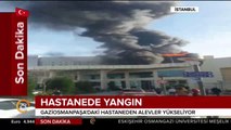 Gaziosmanpaşa'daki Taksim İlk Yardım Hastane yangınından yeni görüntü
