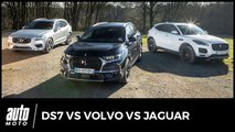 DS7 vs Jaguar E-Pace vs Volvo XC60 : mouvements alternatifs