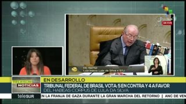 teleSUR Noticias: Avanza votación sobre hábeas corpus de Lula