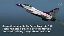 Thunderbirds pilot killed after jet crashes near Las Vegas
