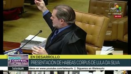 Brasil: magistrado Luiz Fux vota contra hábeas corpus de Lula