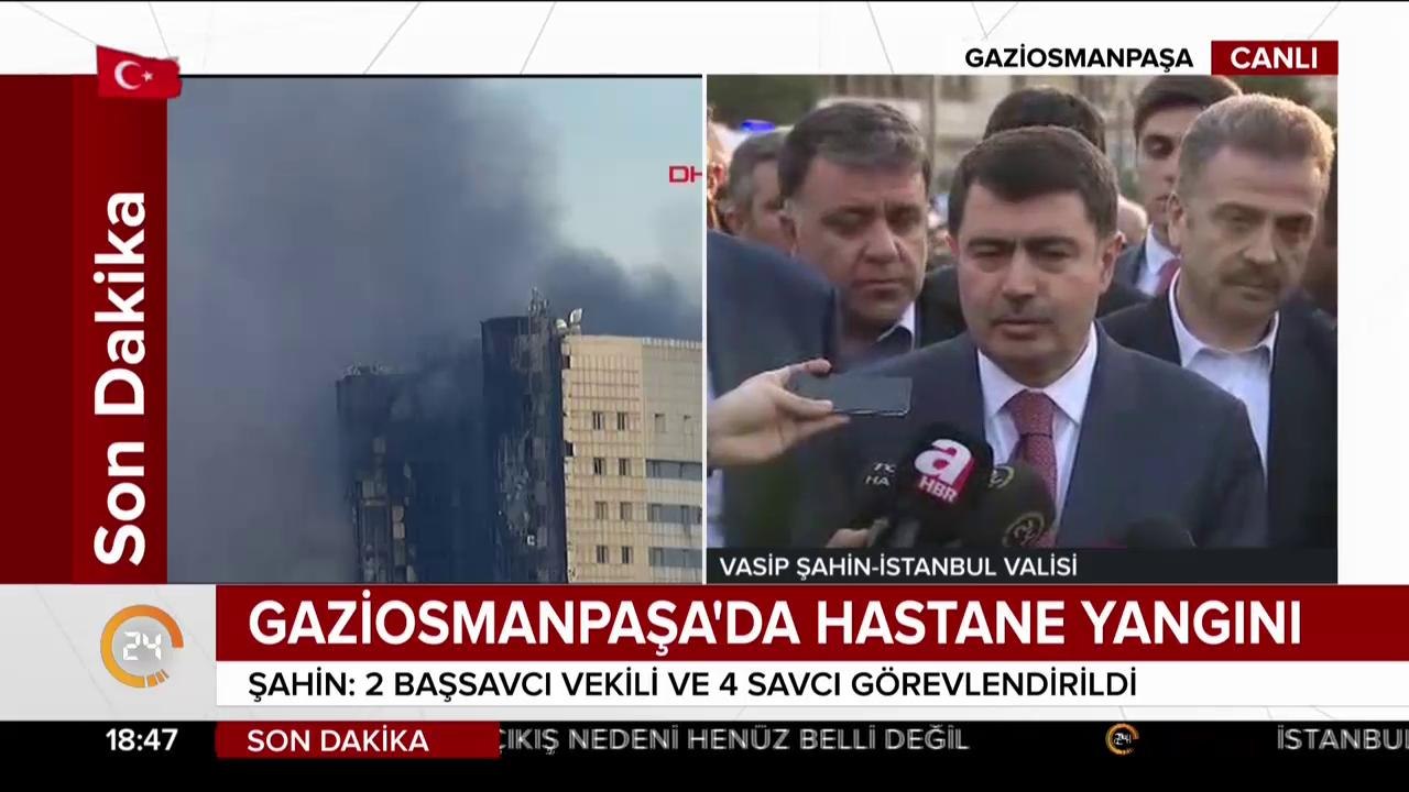 Hastanede yangın