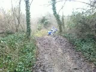 enduro descente mal négocié