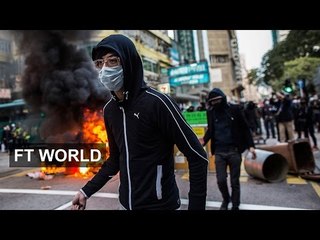 Скачать видео: Police crackdown sparks Hong Kong riots | FT World