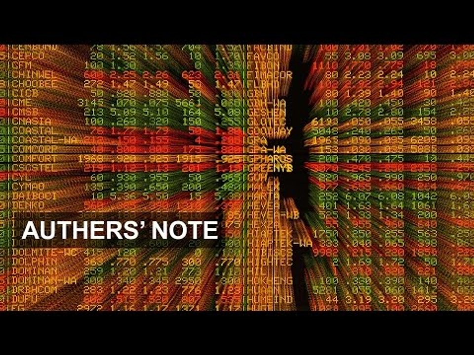 Turning tides | Authers' Note