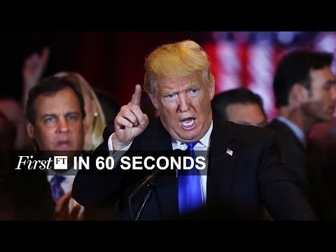 Trump wins all five primaries, Apple revenues fall | FirstFT