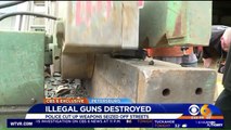 Police Destroy More Than 100 Illegal Guns in Virginia