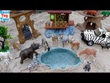 Vietsub - Englishsub | Safari and Jungle Wild Animals Toys For Kids - Learn Animal Names