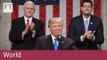 Trump lauds economic record in State of the Union address