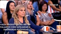 SBT Pará vaza produtor do SBT SP falando com a rede durante Casos de Família (03/04/18)