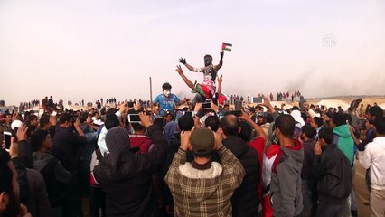 Gazze sınırındaki gösteriler