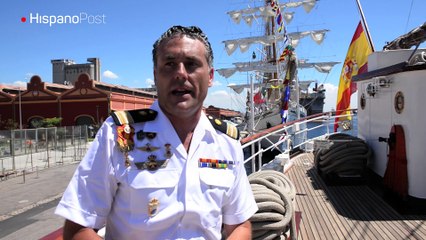 Hispanopost visita el buque-escuela Juan Sebastián de Elcano