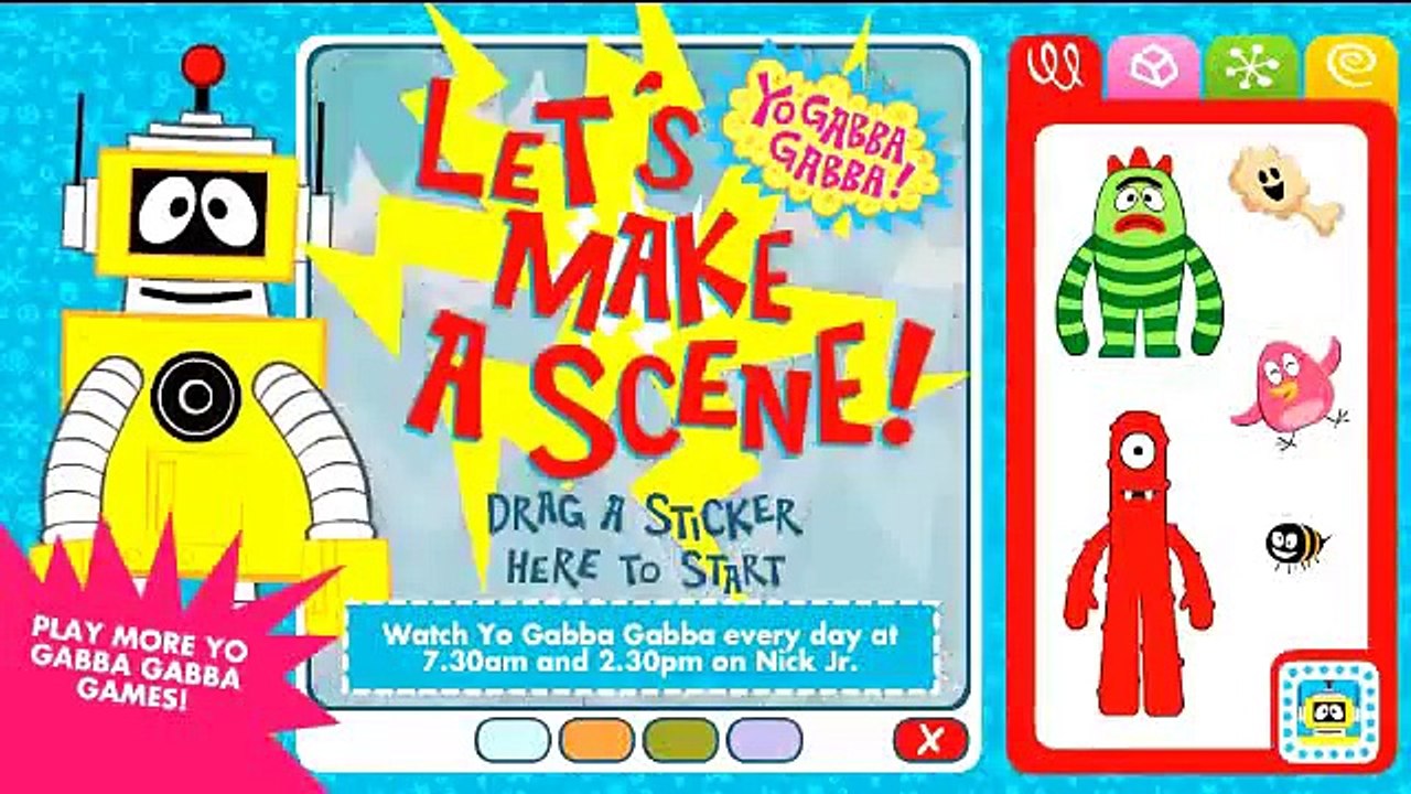 Yo Gabba Gabba Lets Make Scene!