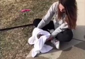 Heroic College Student Gives Drowning Squirrel CPR