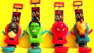 Relojes De Juguetes Avengers, SpiderMan, Iron Man, Capitan America, Hulk, Para Niños