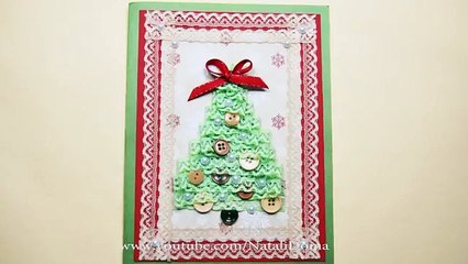 Как сделать НОВОГОДНЮЮ ОТКРЫТКУ / DIY Cristmas Card / ✿ NataliDoma