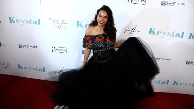 Rosario Dawson Krystal Premiere Red Carpet