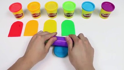 DIY Play Doh Chocolate Covered Rainbow Ice Cream!