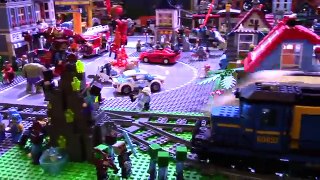 Biggest LEGO Train Track Layout! Supertrain Model Train Show Huge LEGO Trains Railway