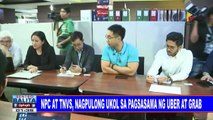 NPC at TNVS, nagpulong ukol sa pagsasama ng Uber at Grab