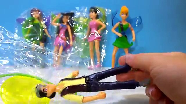 Disney Tinker Bell And The Pirate Fairy 5 Charers Unboxing Toy Review-Пират фея,El hada pirata