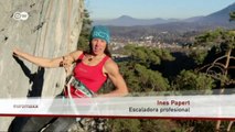 En las cumbres (04): la escaladora de hielo Ines Papert | Euromaxx