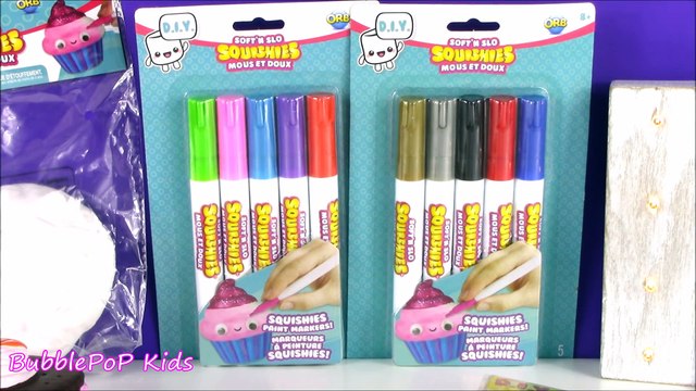 DIY Squishy CRAFT! Paint Your Own Soft 'N Slo RISE Cookie with PAINT MARKERS! Will it WORK- Fun