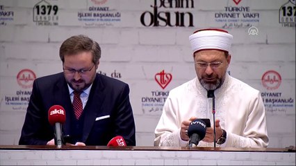 Erbaş, 'Bir Tuğla da Benim Olsun' yardım kampanyasını başlattı - ANKARA