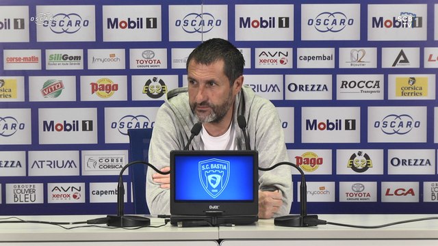Bastia-Villefranche : Conf. d'avant-match de S. Rossi