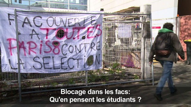Blocage dans les facs: paroles d'étudiants