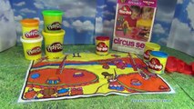 PLAY-DOH Circus Set How to Make Play Doh Lions   Clowns   Animals Playset Toy