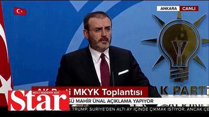 AK Parti Sözcüsü Mahir ünal: Kandil�den talimat alan bir partinin...