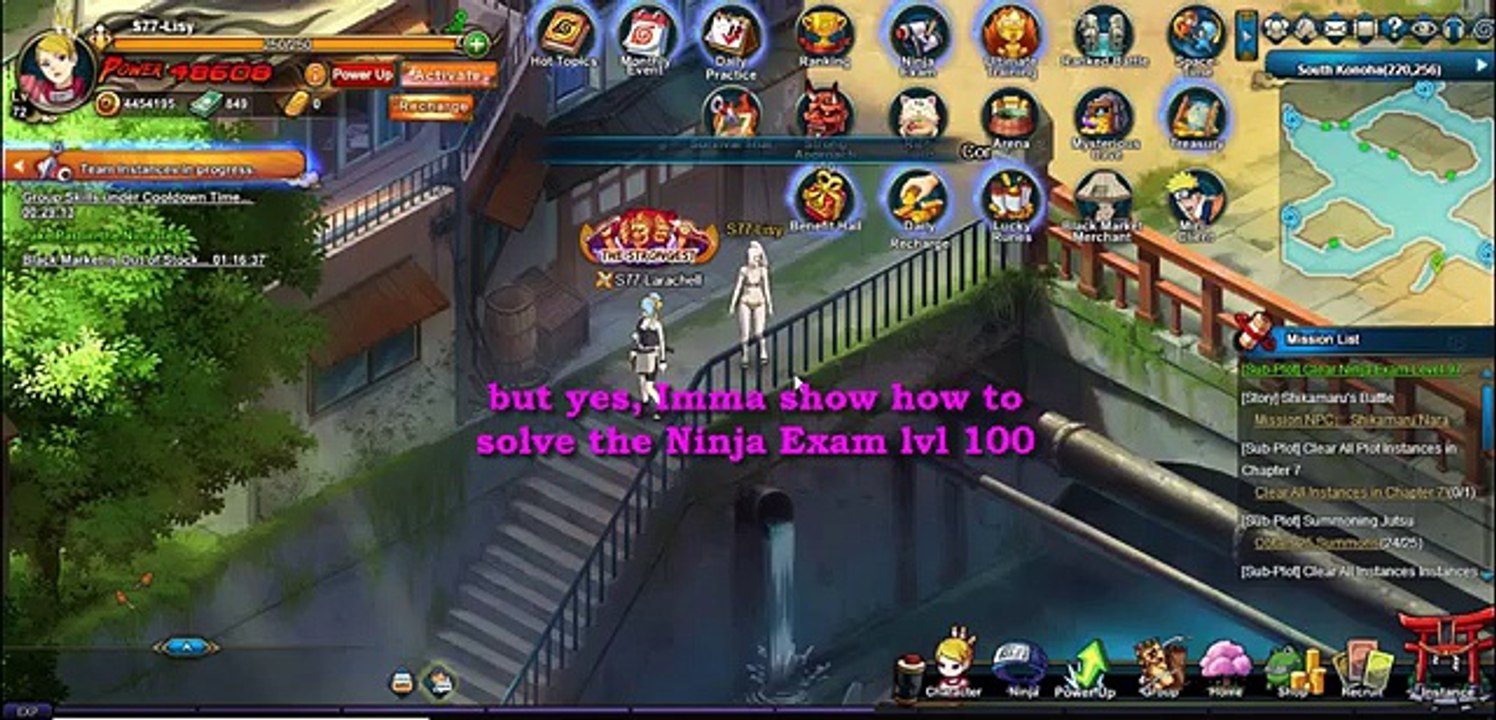 Ninja Exma Lvl 100 (Version 4.0) - Naruto Online -GAME