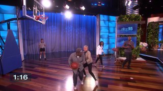 Ellen Show│Ellen Plays 2-on-2 Basketball with Kobe Bryant, Ice Cube, and an NCAA Champ Andy Lassner- The Averagest Showman │April 6 Today