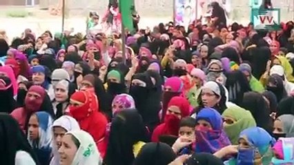 Women Protest in BejBahara Anantnag The Home Town of Mehbooba Mufti