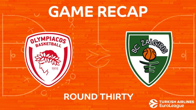 Highlights: Olympiacos Piraeus - Zalgiris Kaunas