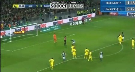 Remy Cabella Penalty missed HD - St Etienne 1-0 PSG 06.04.2018