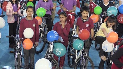 Kitap okuma yarışmasının hediyesi bisiklet - GAZİANTEP