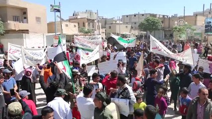Cerablus'ta Ypg/pkk Protesto Edildi