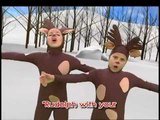 Rudolph the Red Nosed Raindeer (Karaoke) | Zouzounia feat. Anna Rose & Amanda
