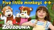 Five Little Monkeys & more Songs for Children | Nursery Rhymes & Kids Songs Compilation by Zouzounia