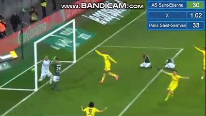 Résumé Saint-Etienne 1-1 PSG but Mathieu Debuchy